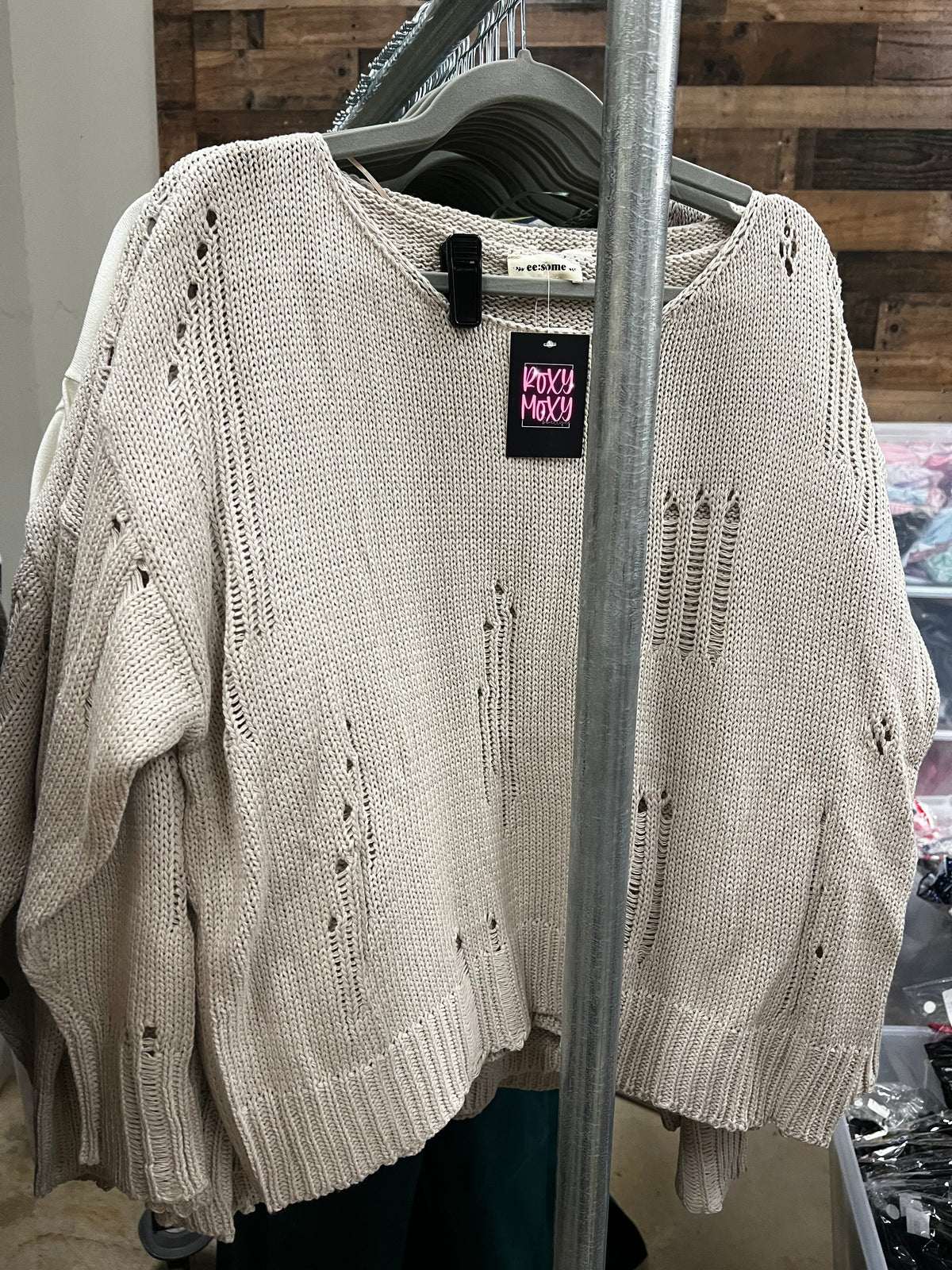 Distressed Loose Fit Sweater