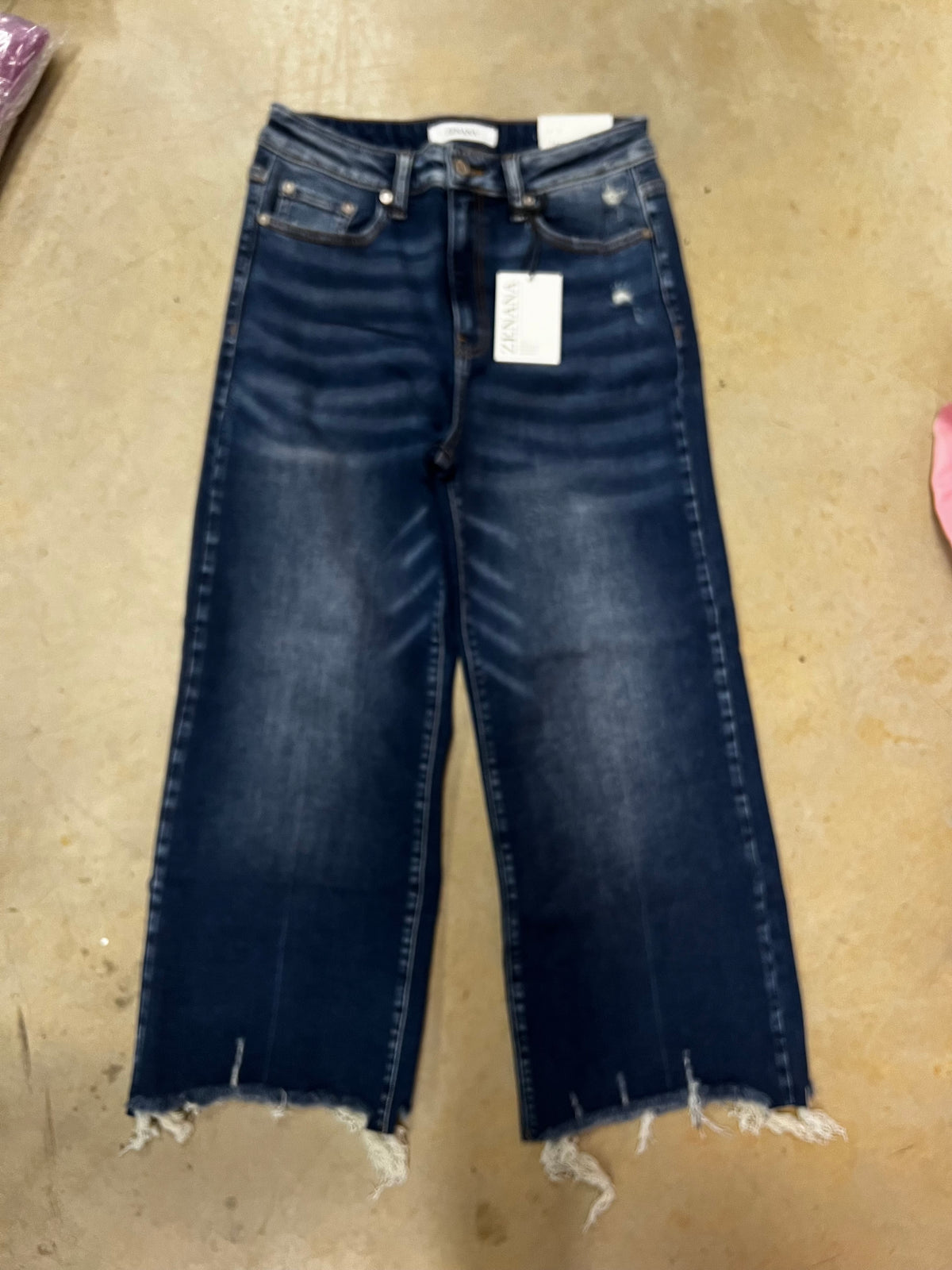 Zenana Dark Wash Crop