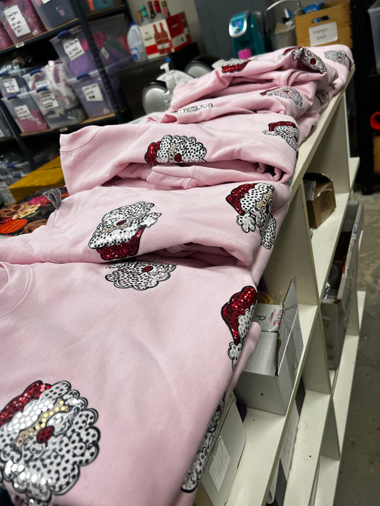 Pink Santa Pullover