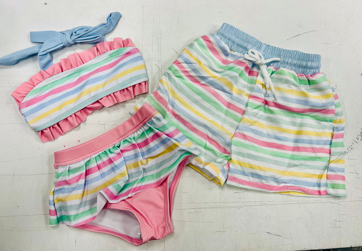Kids Striped Swim