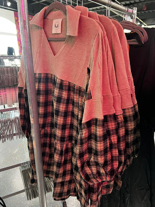 Plaid Mini Dress