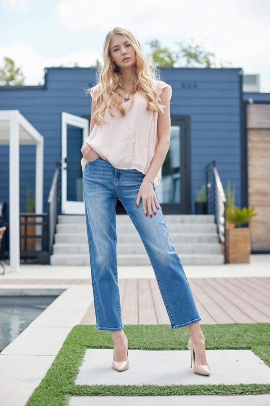 Mom Jeans Relaxed Straight