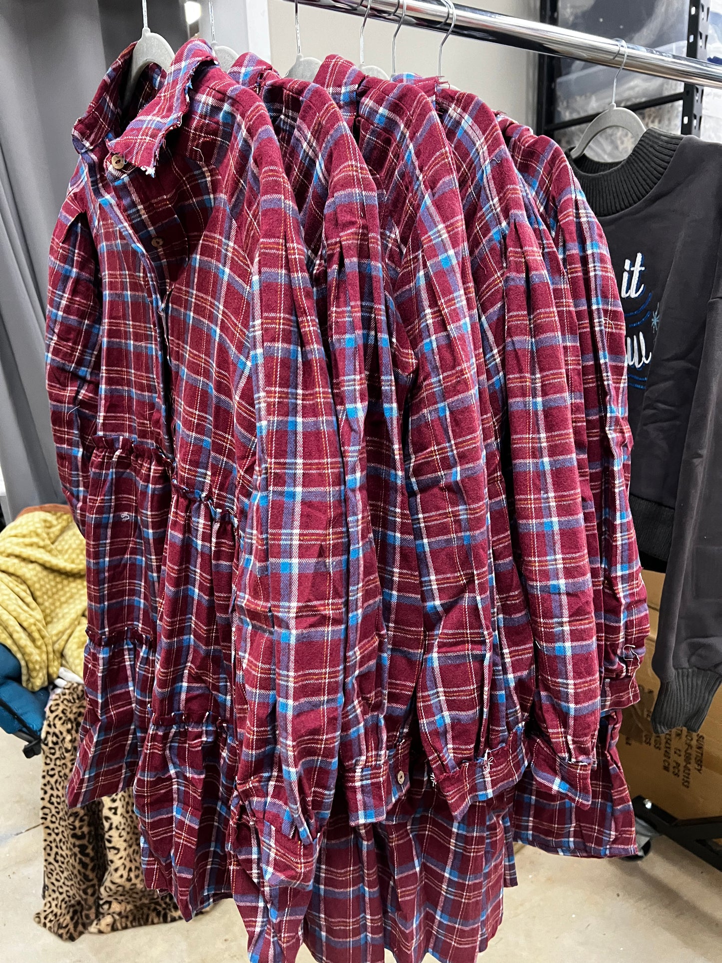 Plaid Babydoll Dress