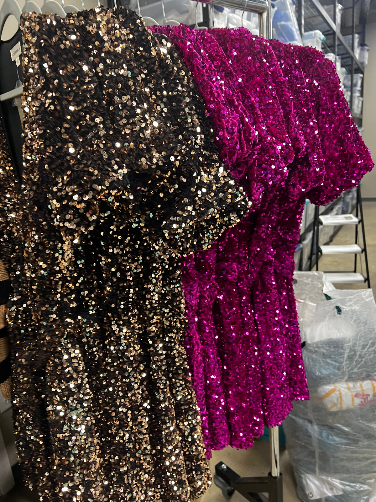 Sequin Wrap Dress