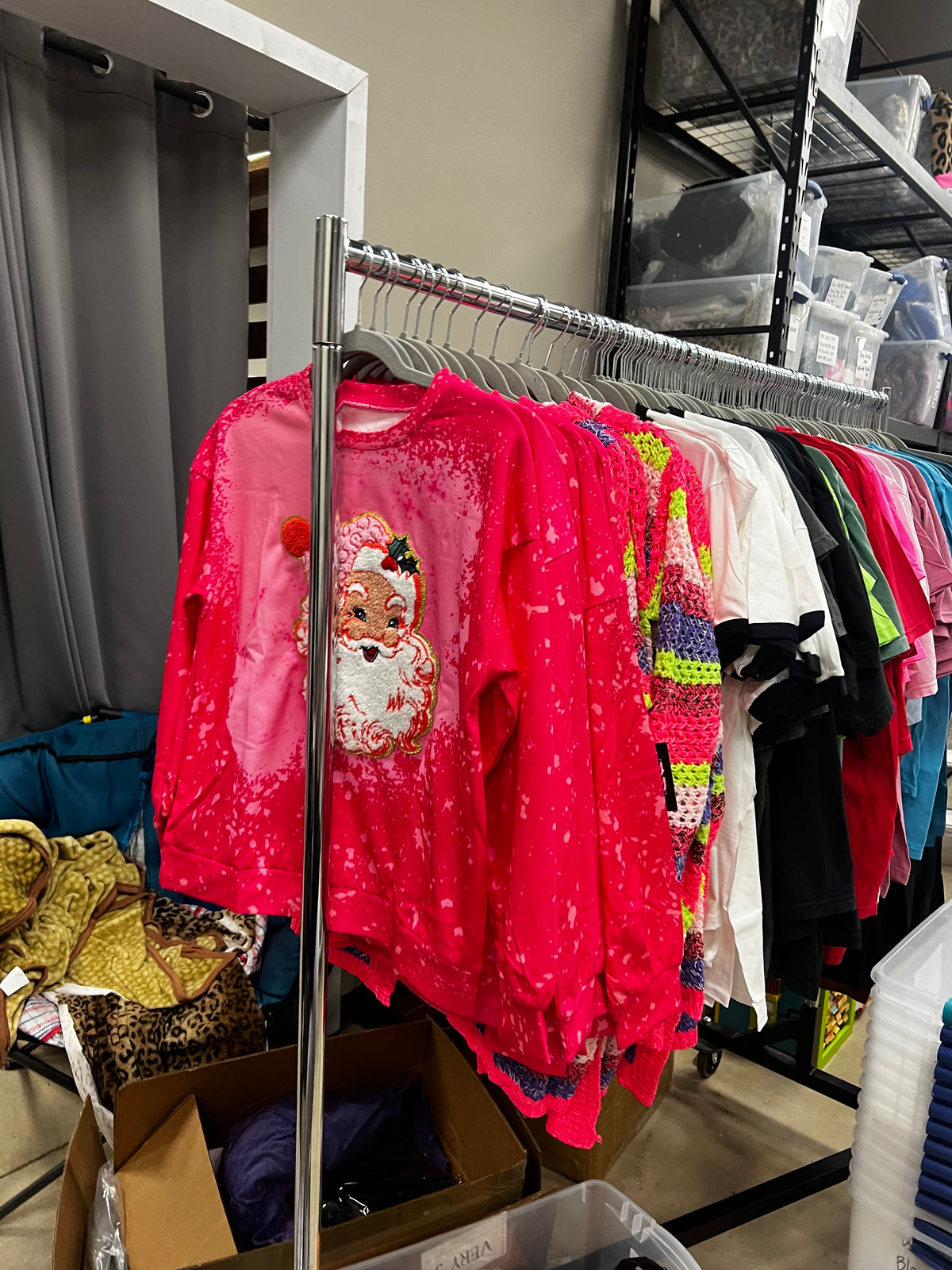 PInk Bleach Santa
