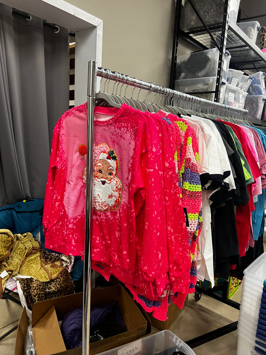 PInk Bleach Santa
