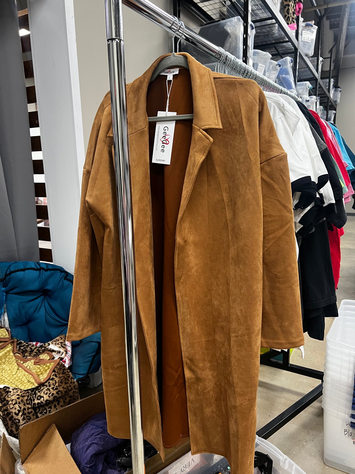 Long Body Suede Coat