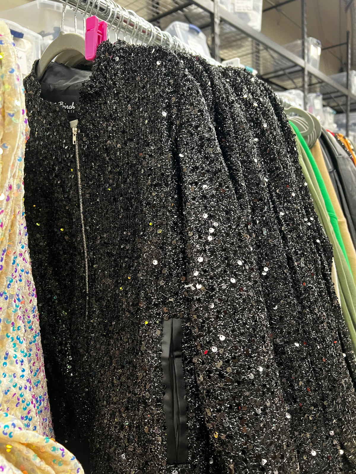 Sequin Bomber Jacket