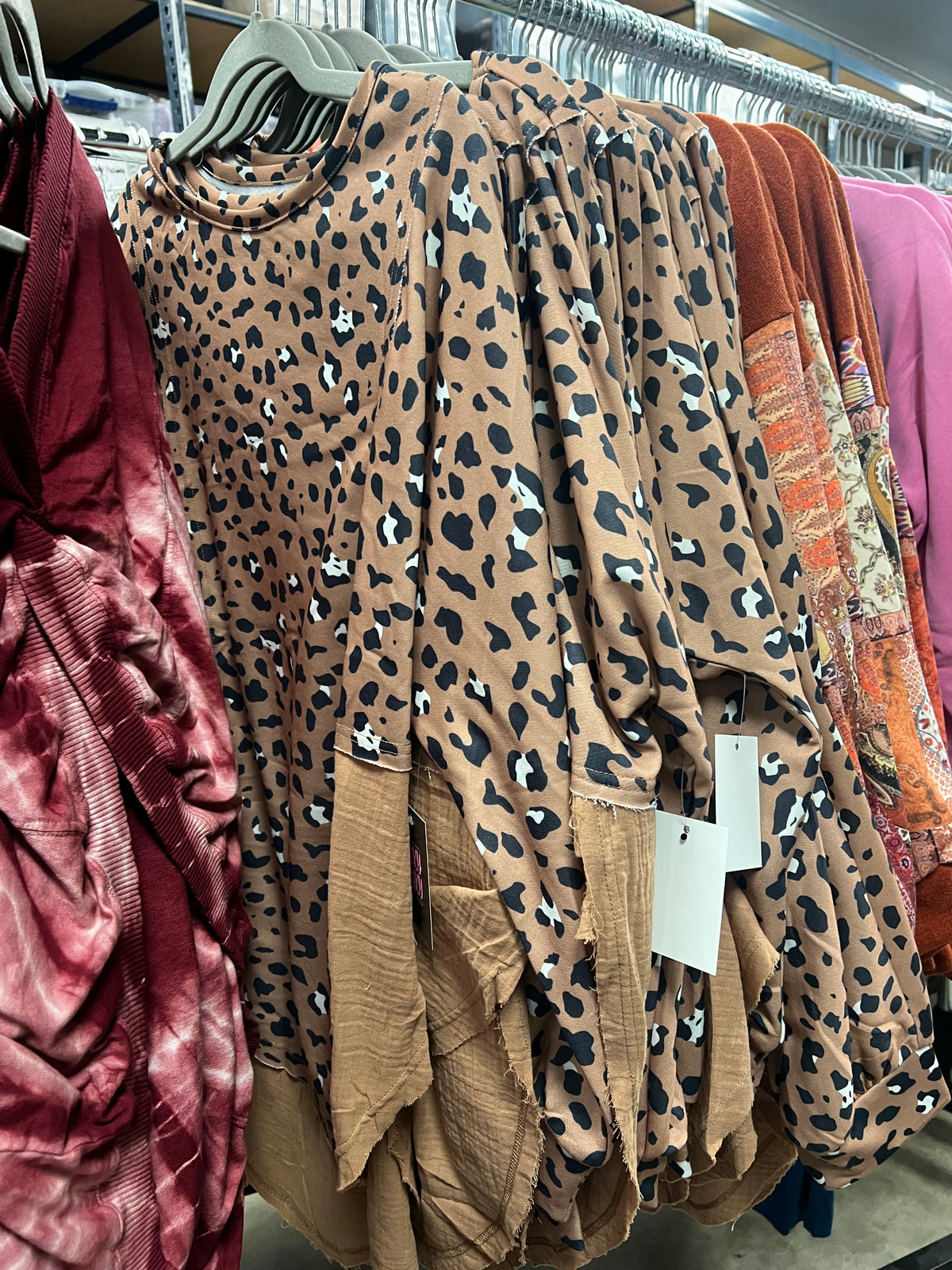 Raw Hem Leopard