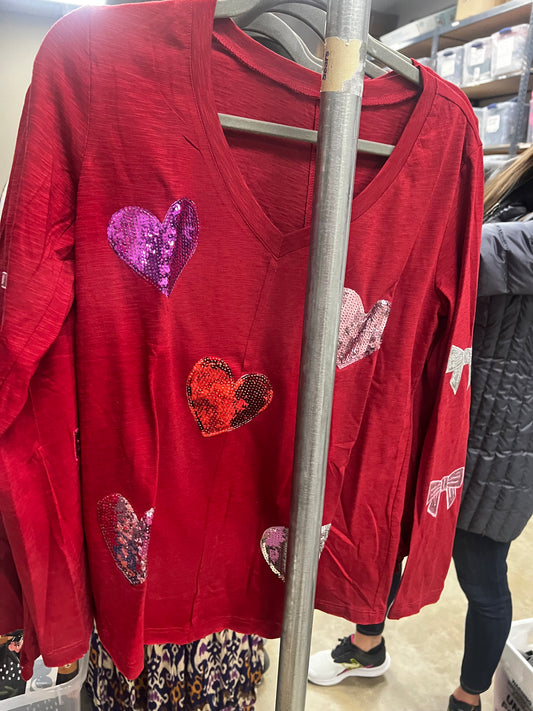 Sequined Hearts & Bows
