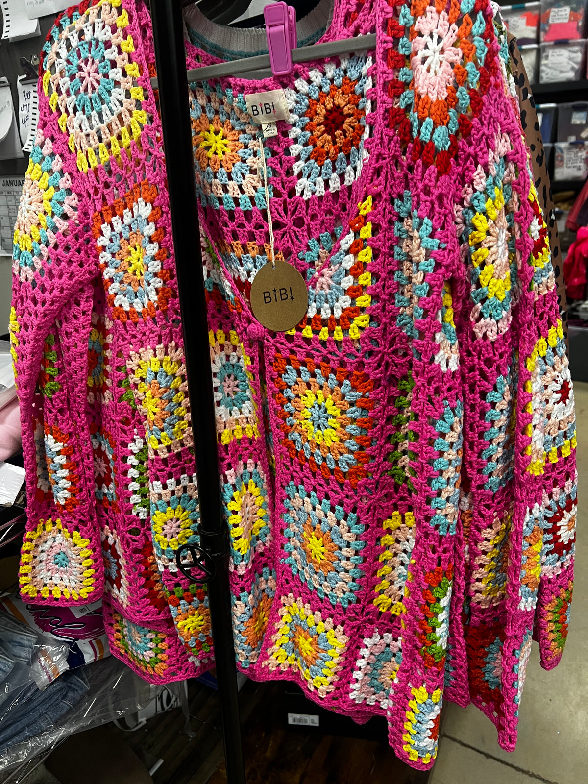 Granny Square Crochet Cardigan