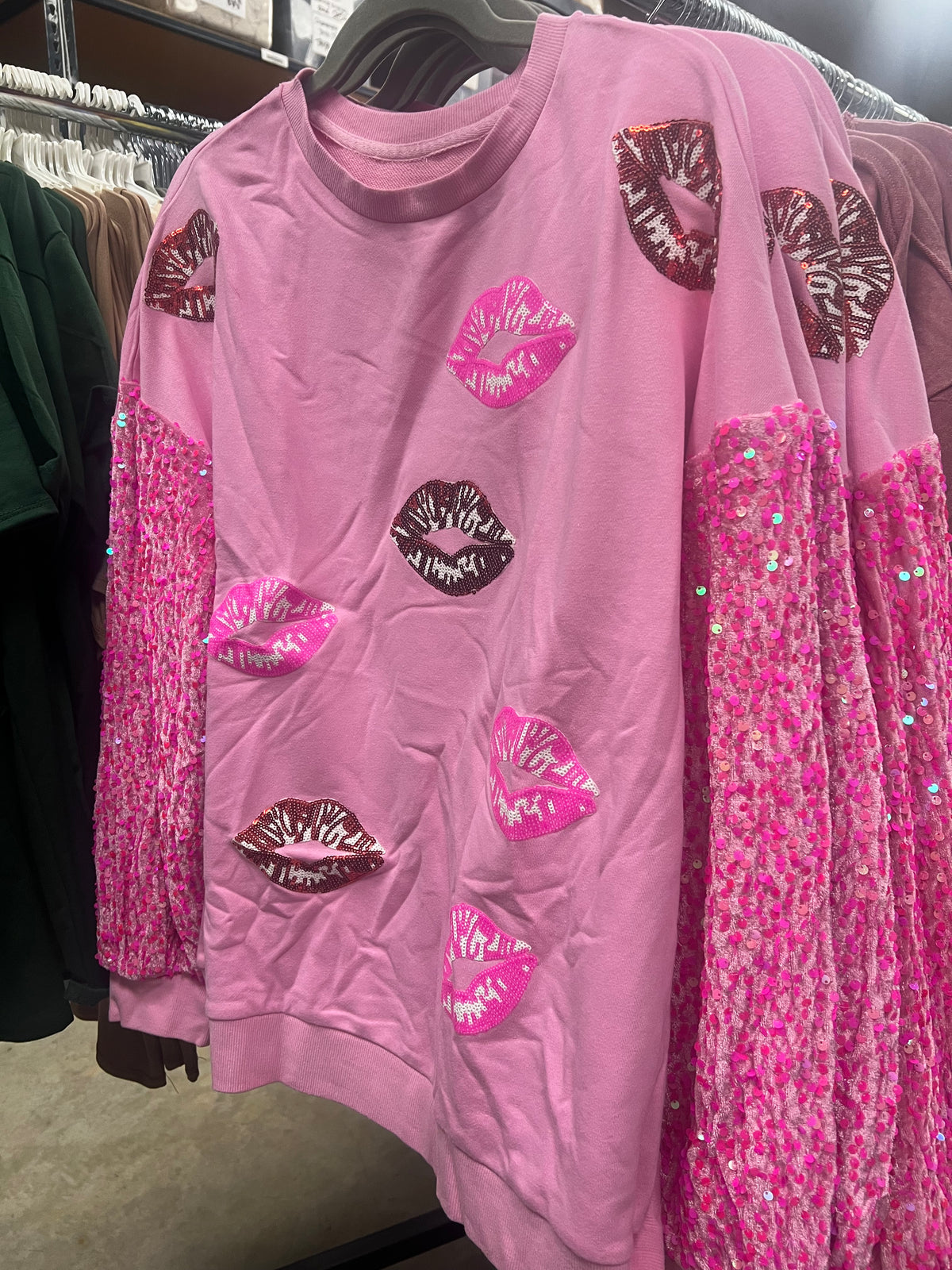 Sequin Kiss Pullover