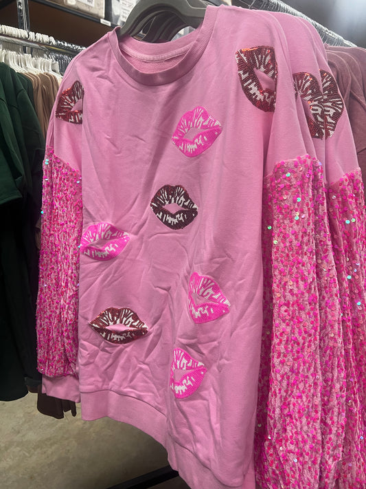 Sequin Kiss Pullover