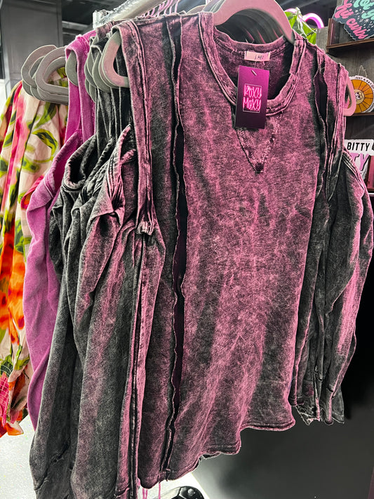 Vintage Cold Shoulder Top