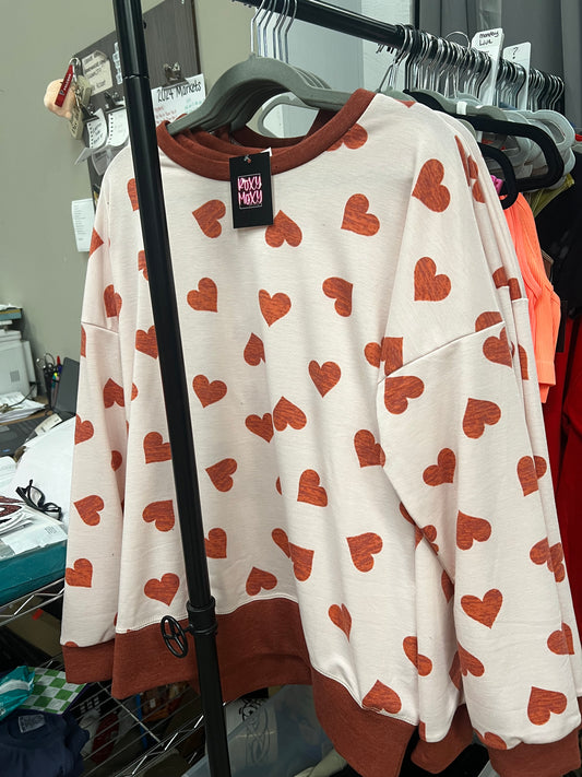 Light Weight Heart Pullover
