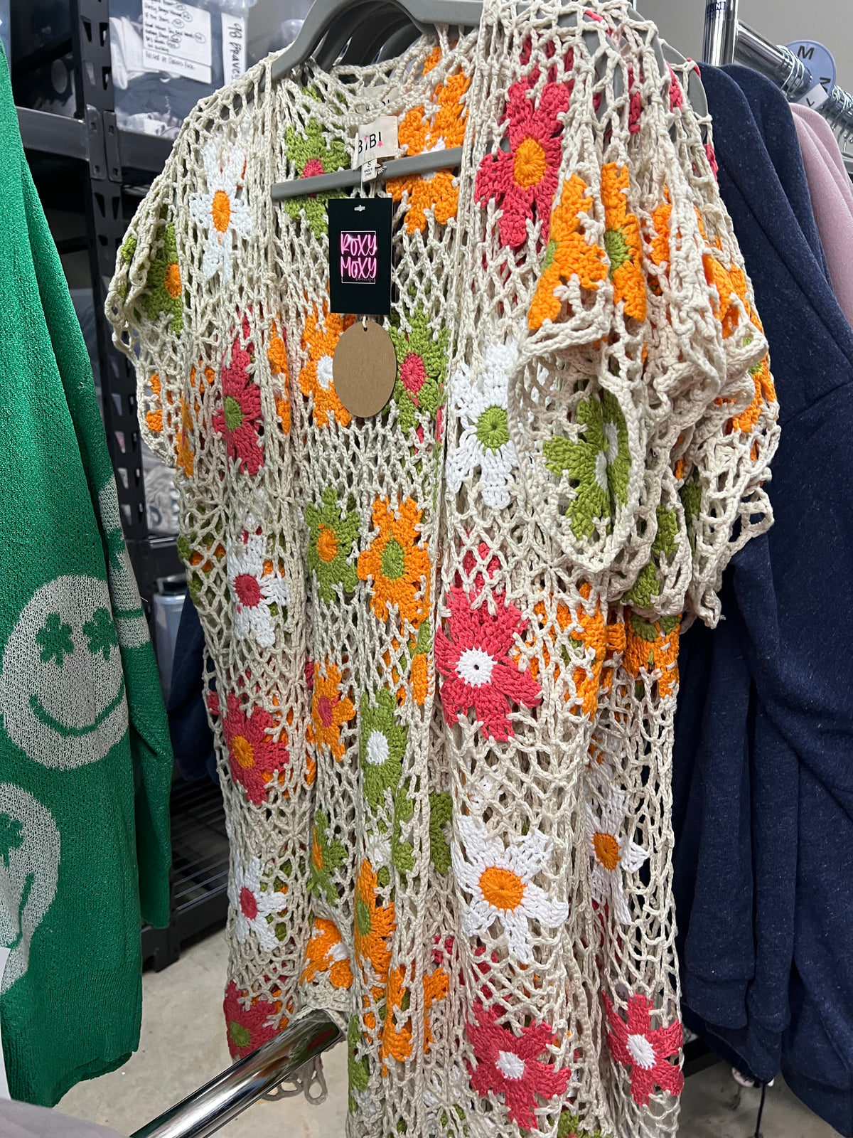 Floral Crochet Cardigan