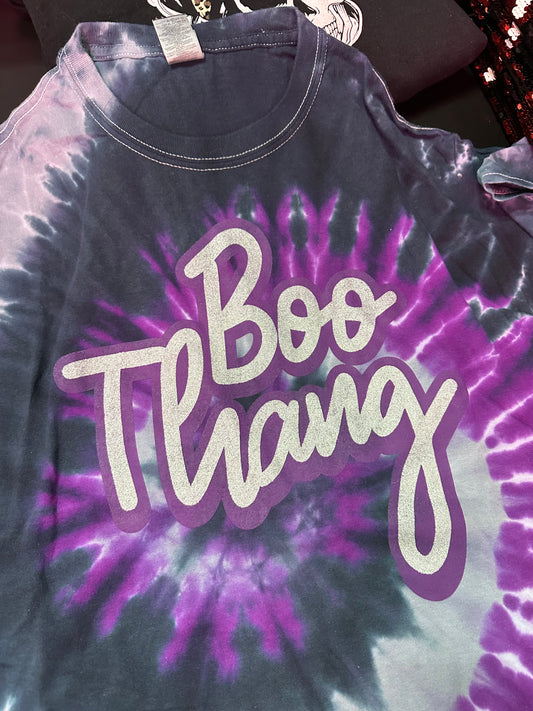 Tie Dye Boo Thang tee