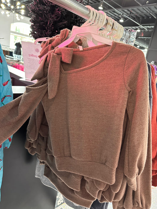 One Shoulder Tie Top
