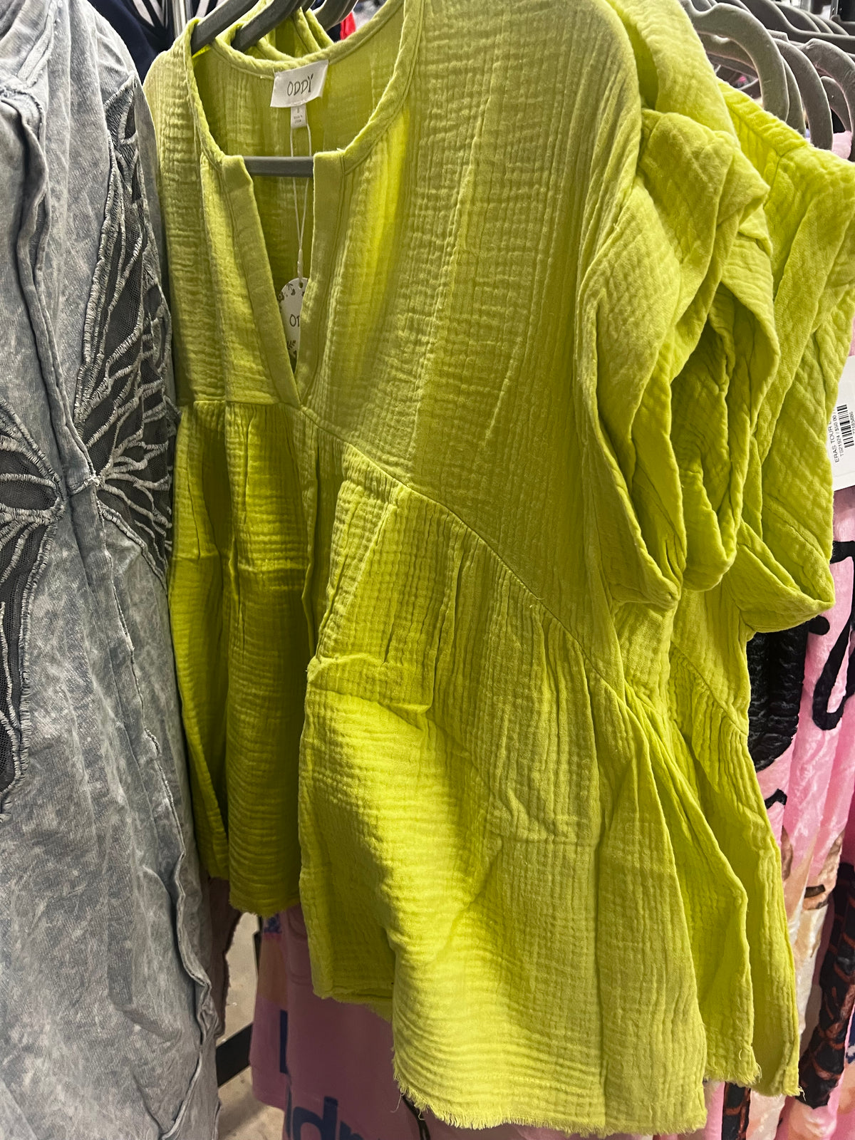 Key Lime Gauze Top