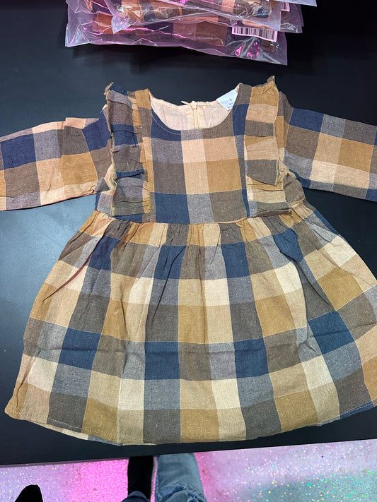Plaid Ruffle Dress