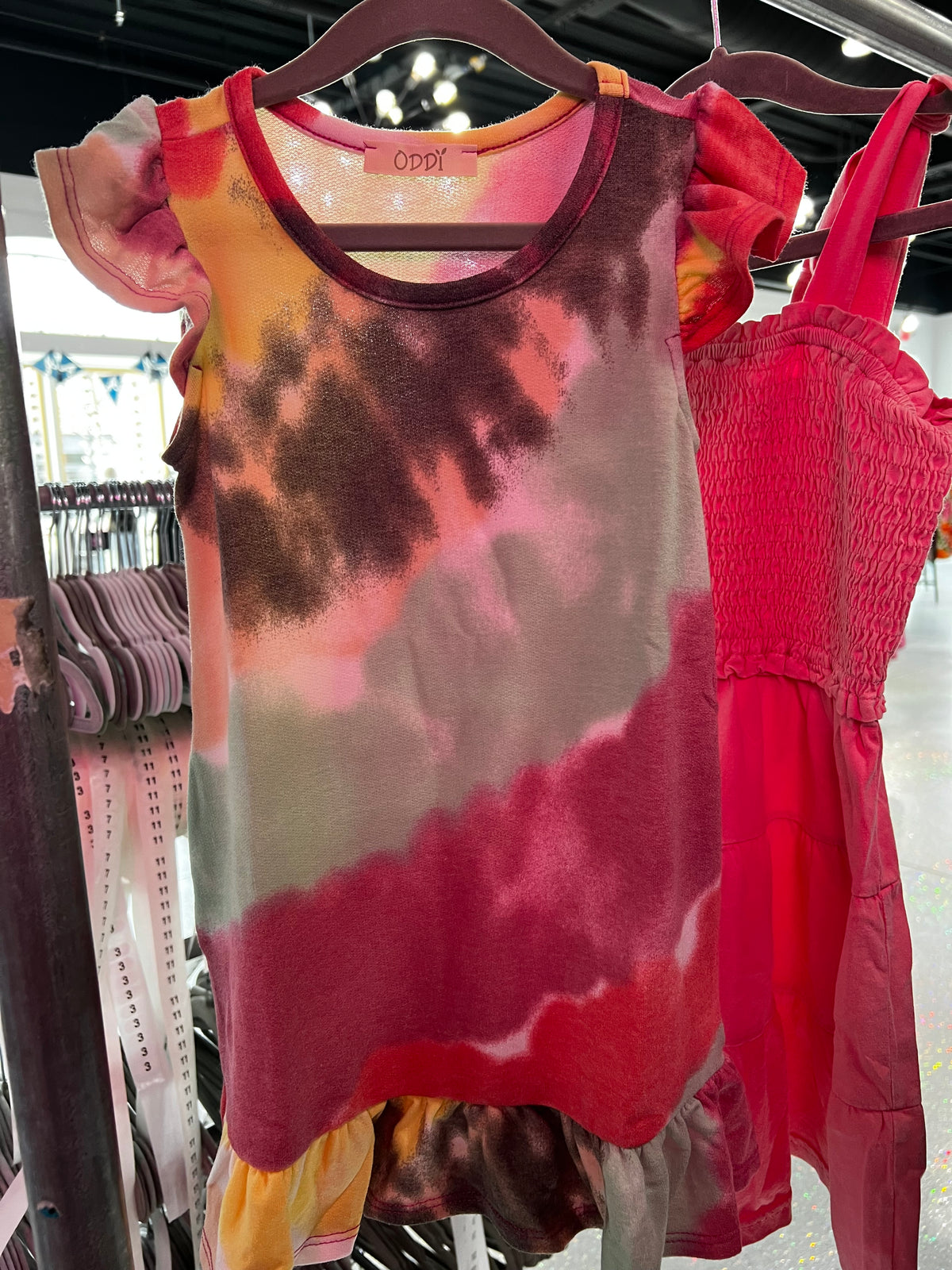Multi Tie Dye French Terry Dress