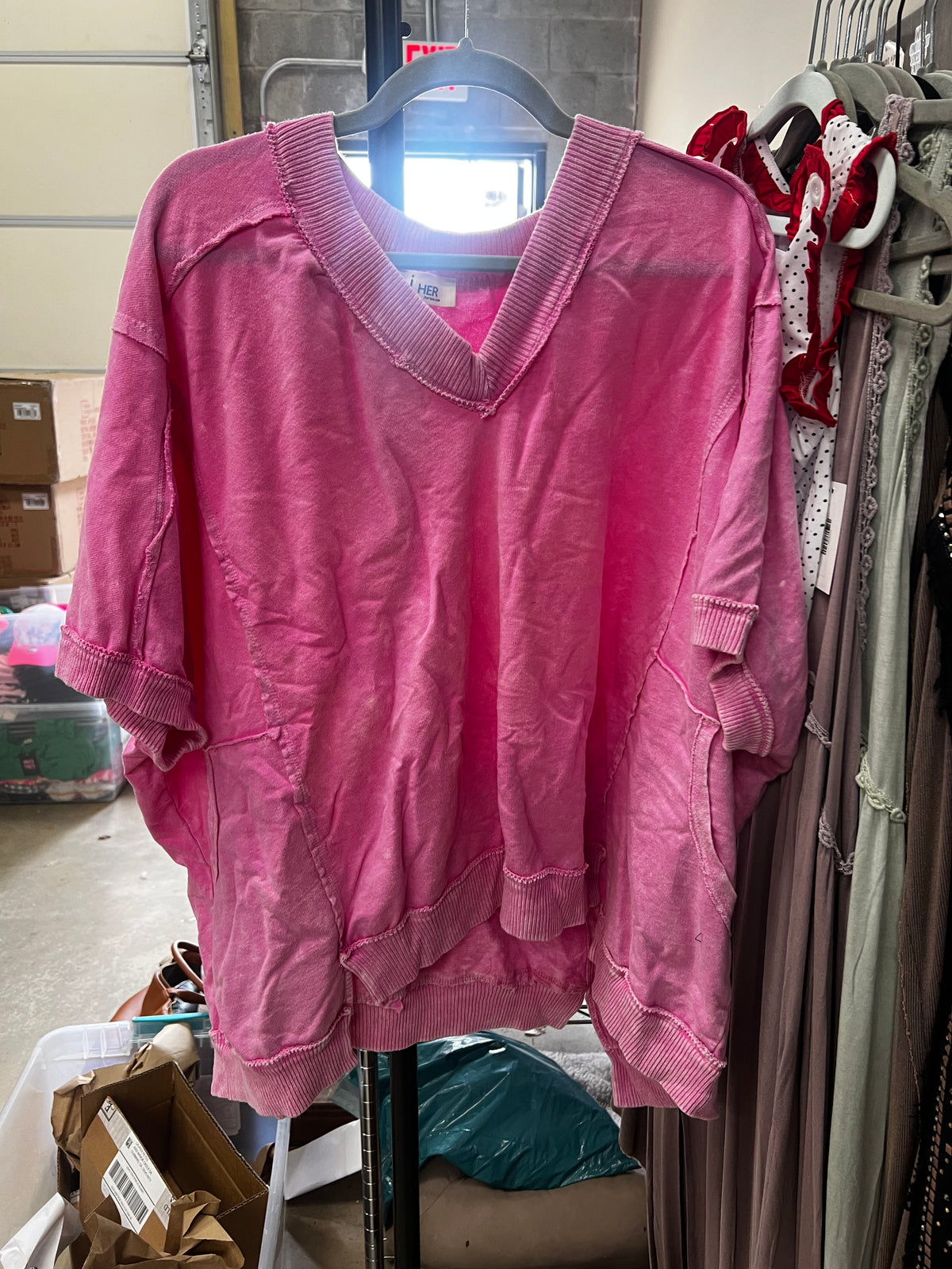 Mineral Washed V-Neck Tee