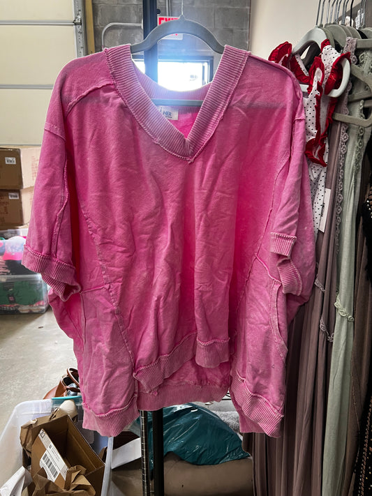 Mineral Washed V-Neck Tee