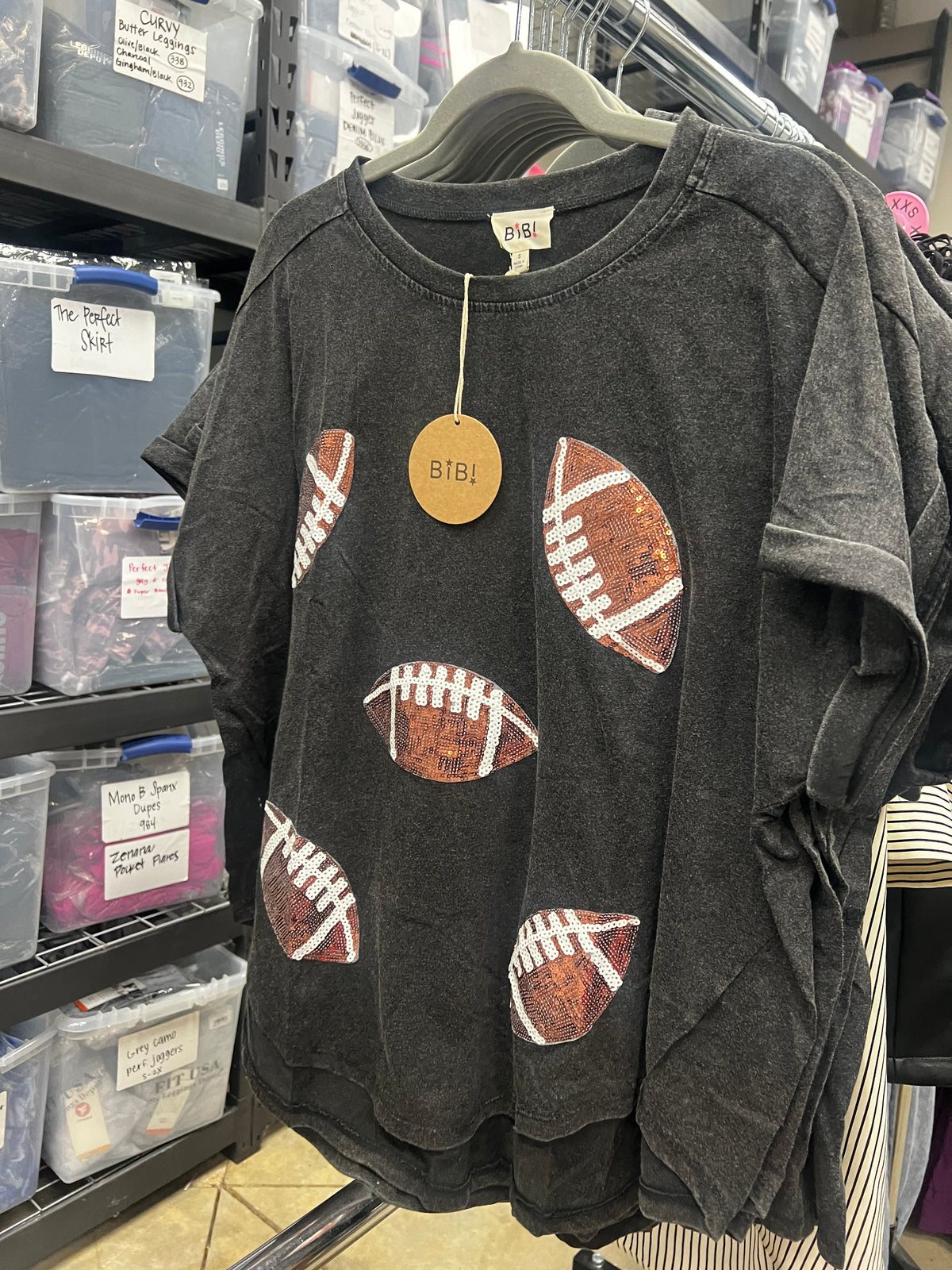 Sequin Football Top