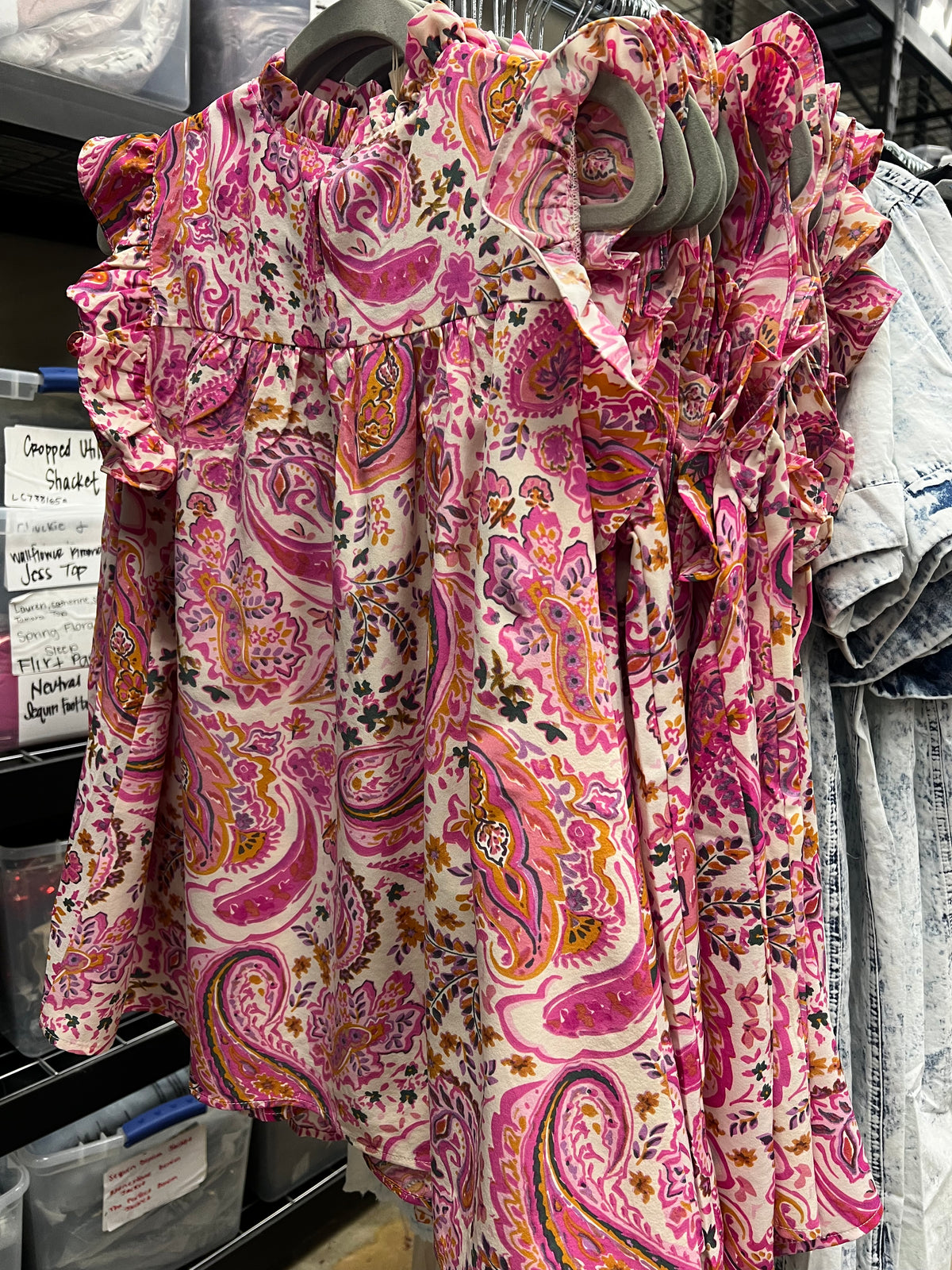 Smocked Paisley Tunic