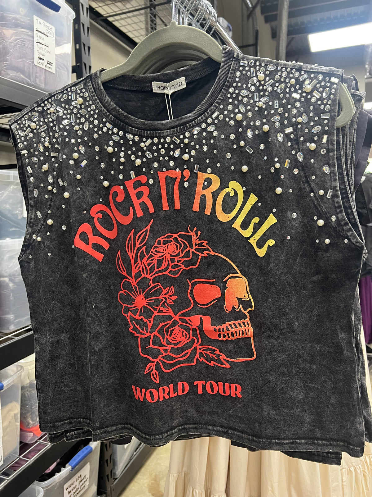 Rock & Roll Rhinestone Crop
