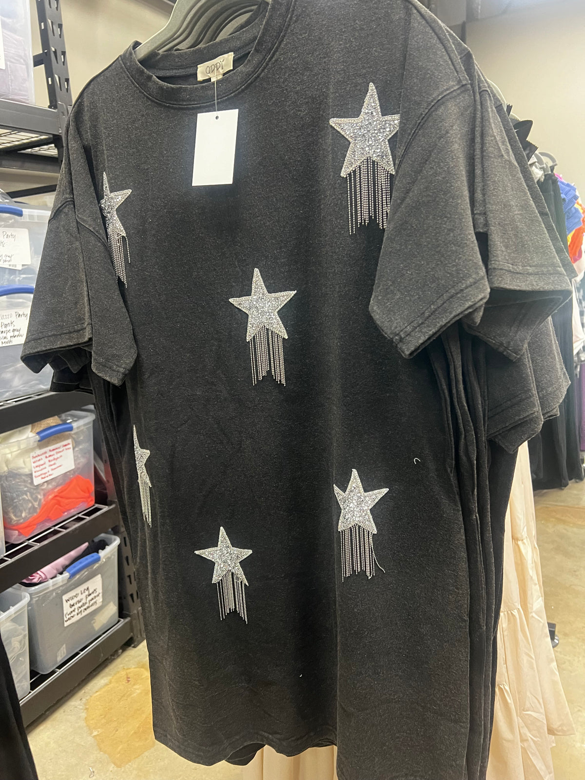 Washed Solid Star Dress