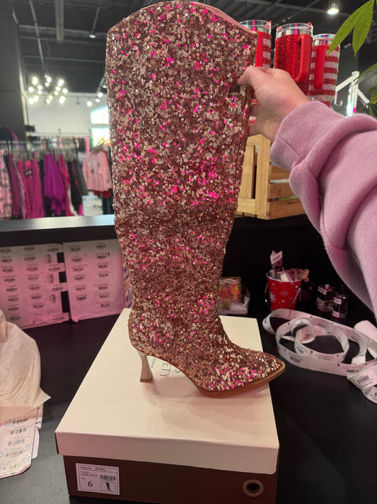 The Jewel Rose Gold Knee High
