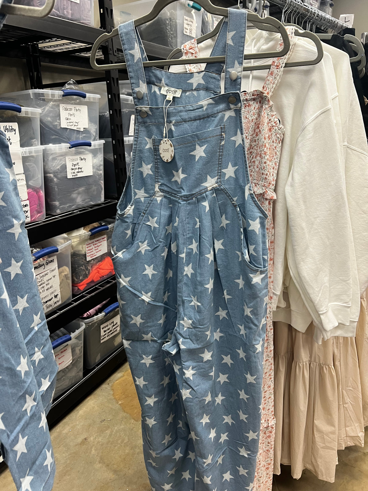Star Denim Jumpsuit