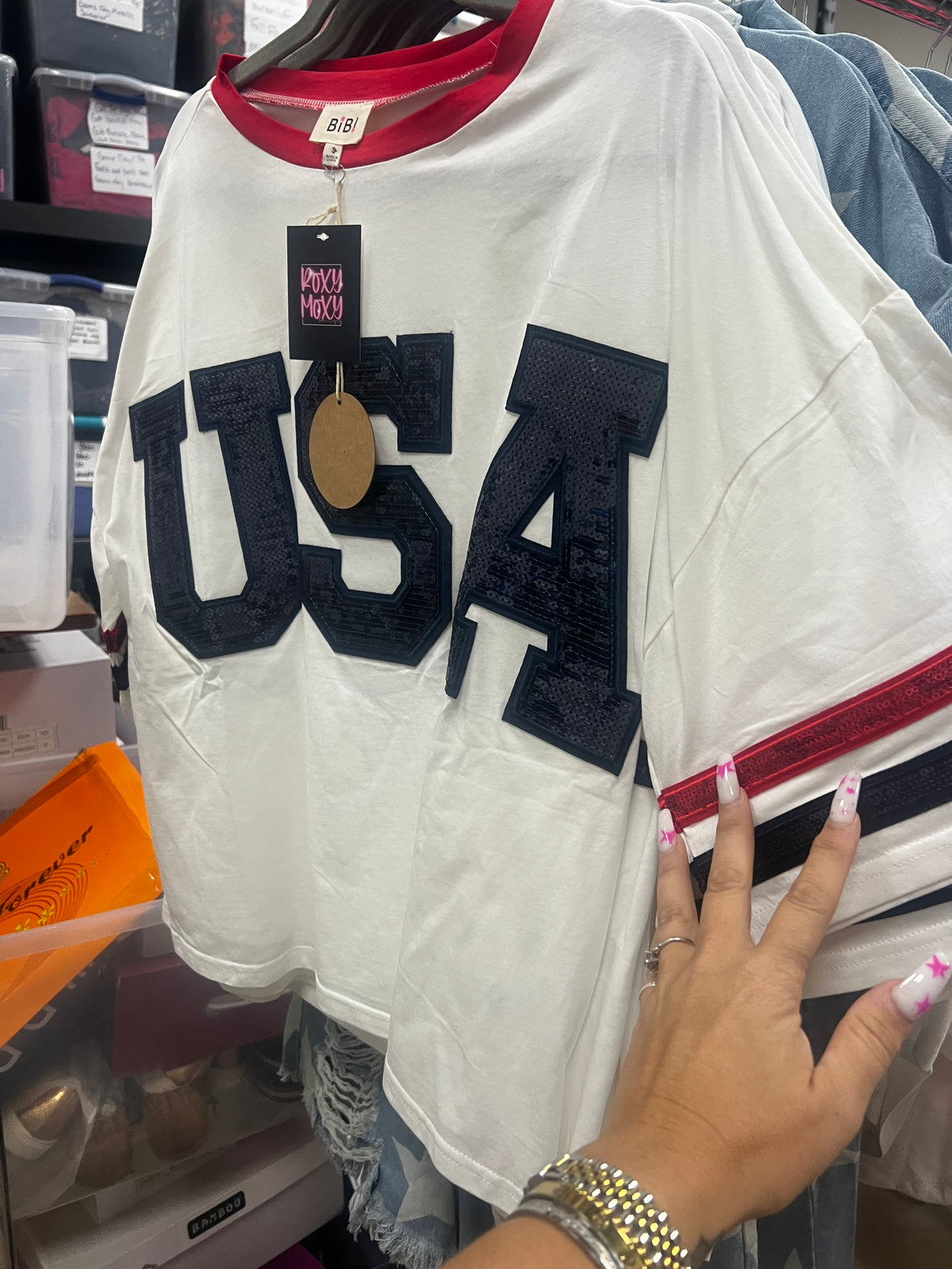 Sequin USA Top