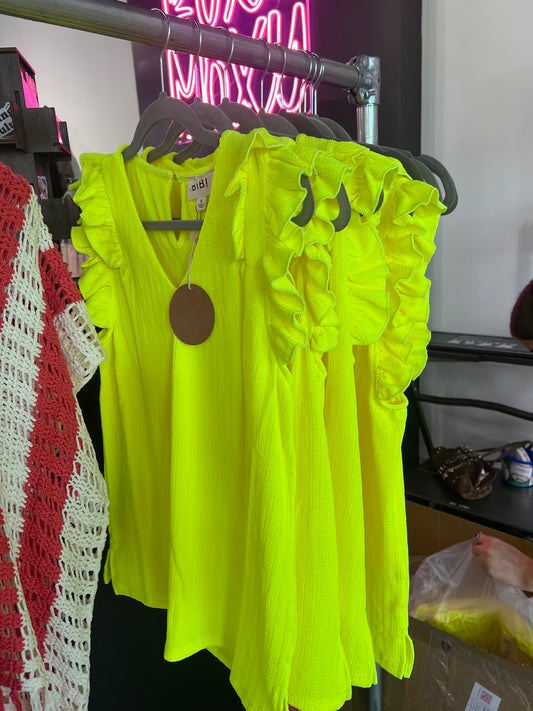 Neon Layered Ruffles