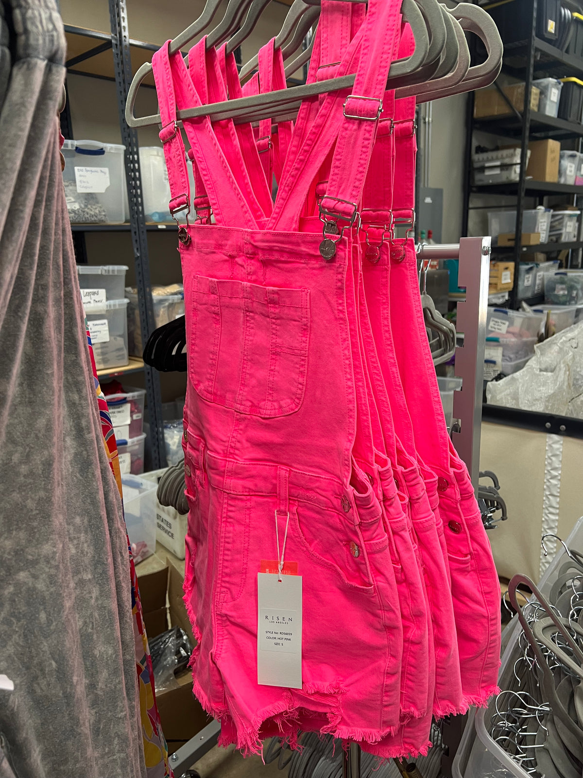 Front Distressed Shortalls