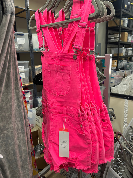 Front Distressed Shortalls