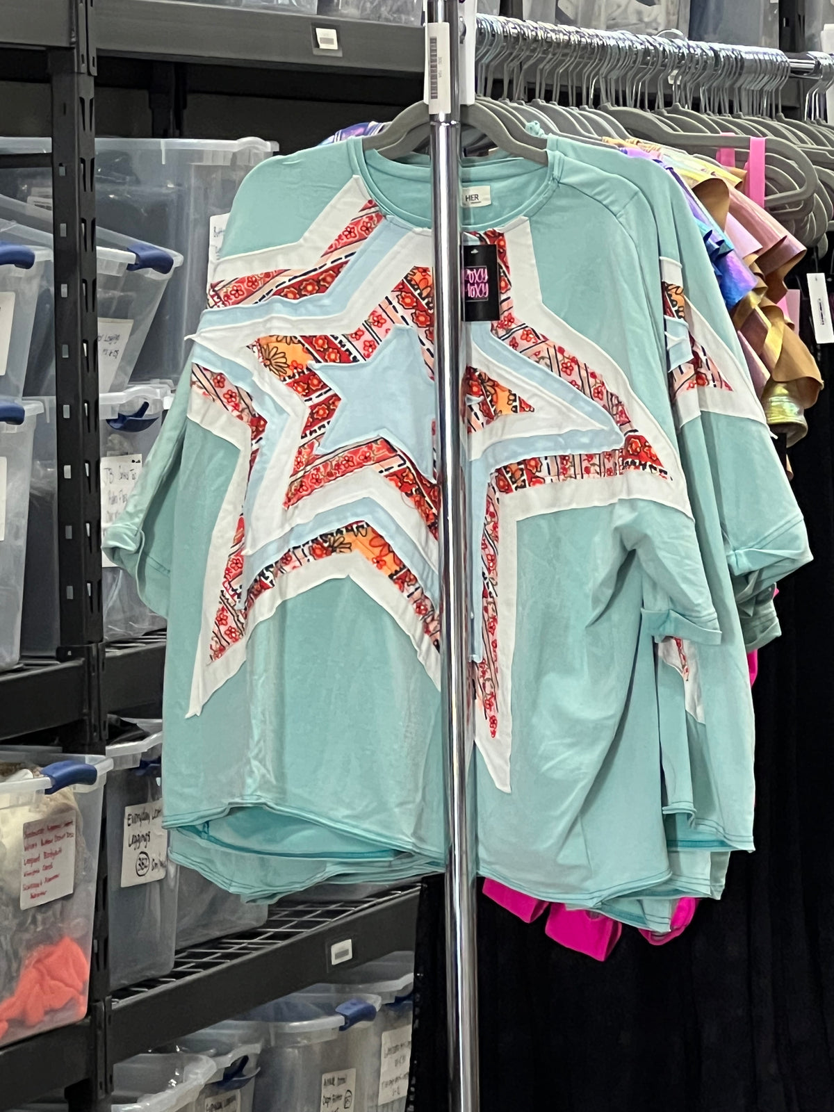 Star Patch Quilted Top