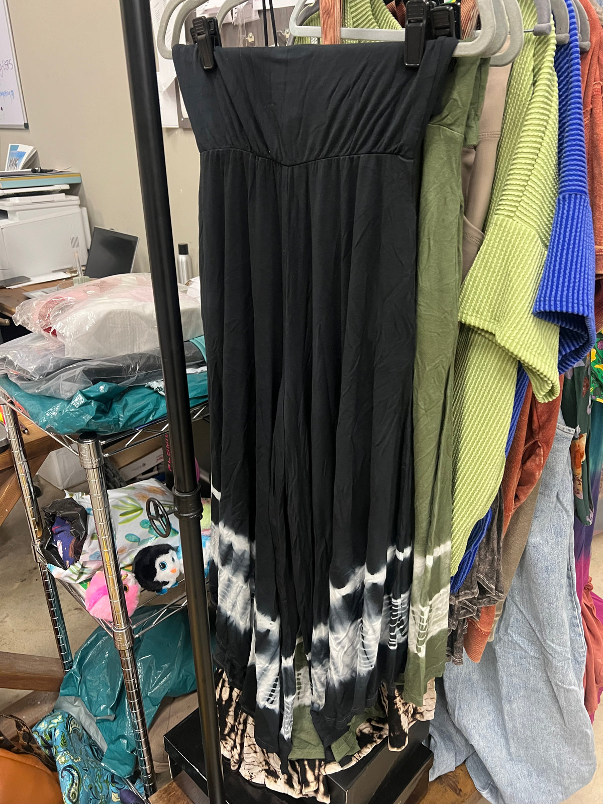 Asymmetric Tie Dye Pants