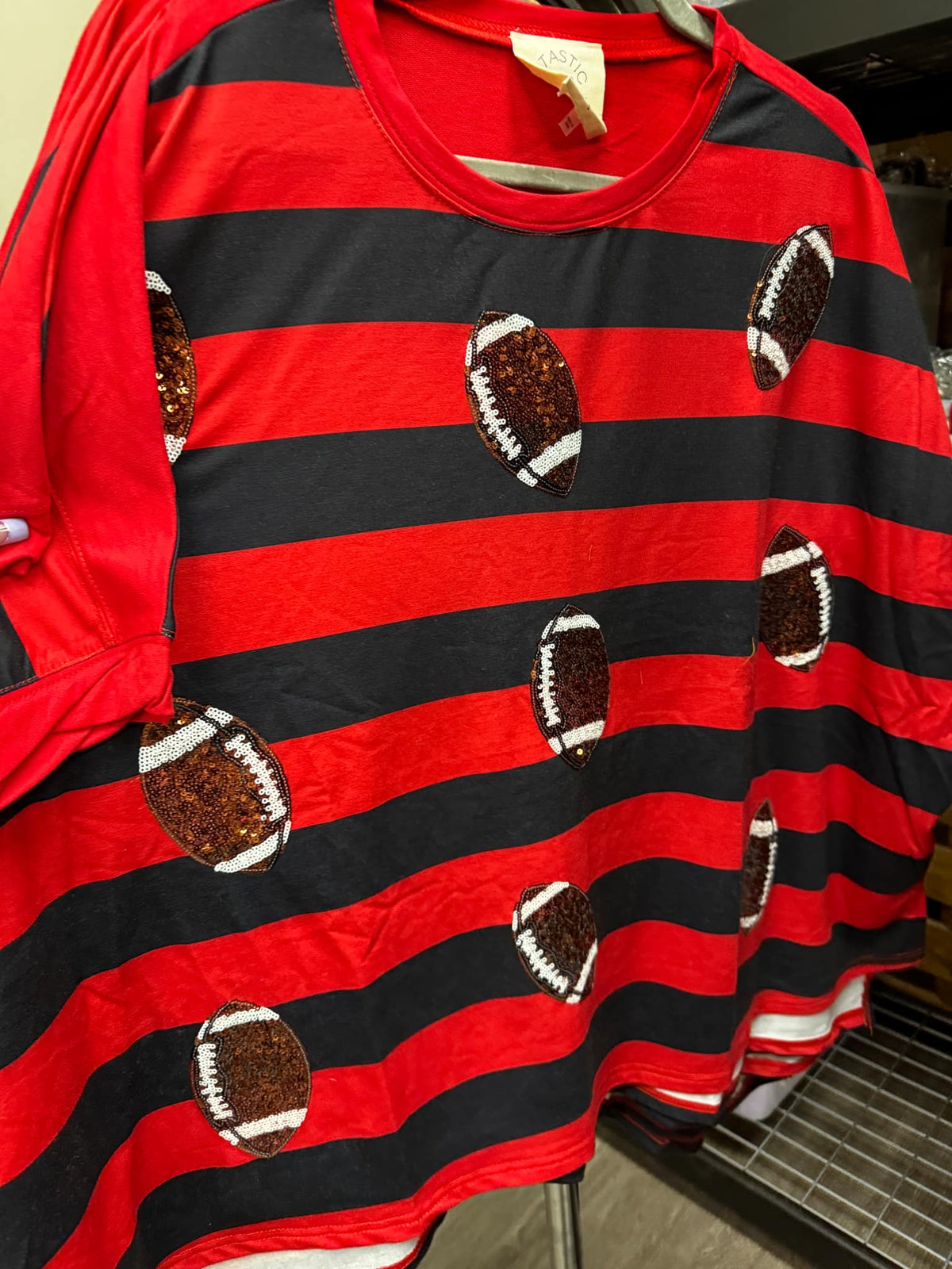 Football Sequins Bold Stripes