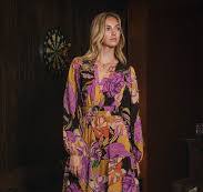 FUNKY FLORAL TIERED DRESS