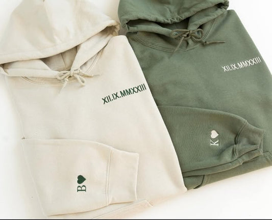 #00296 Roman Numeral Hoodie