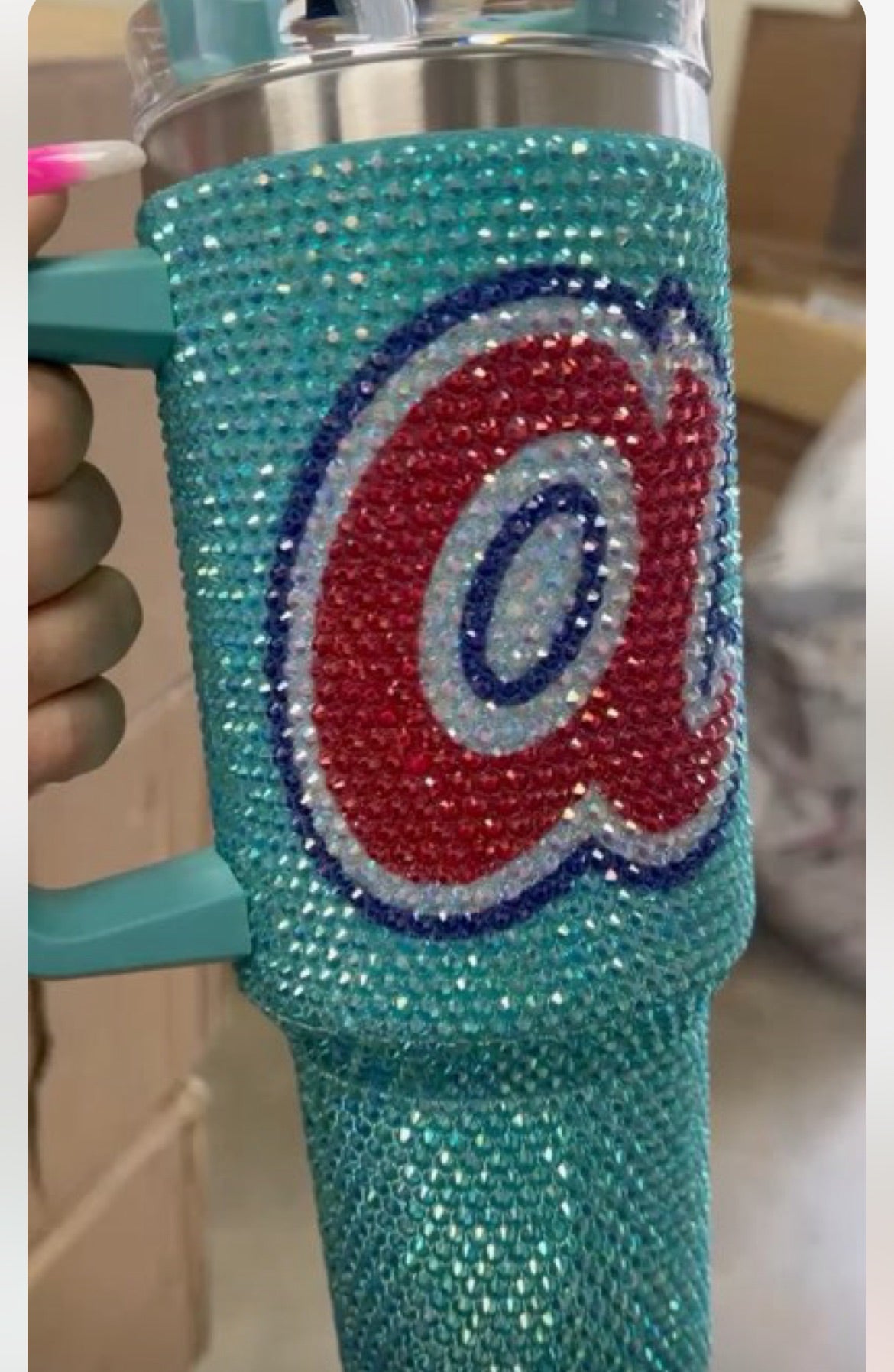 Light Blue Vintage A Tumbler