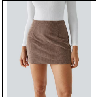 Halara Mini Corduroy Skirt