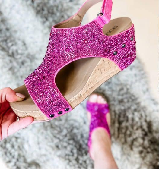 Corkys: Ashley Fuchsia Rhinestone