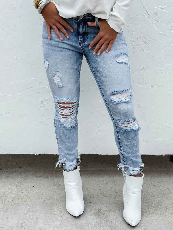 Billie Distressed Skinny Jeans