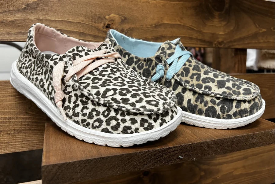 Gypsy Jazz Leopard Boat Shoes