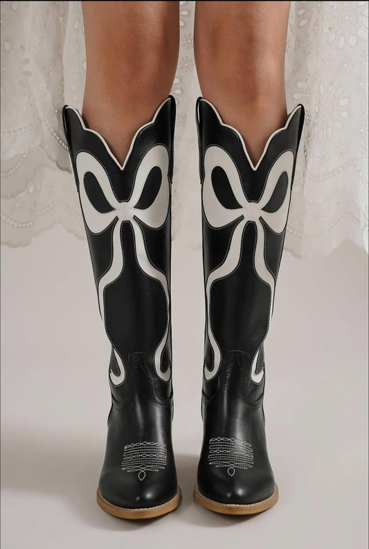 #00300Tall Bow Boots