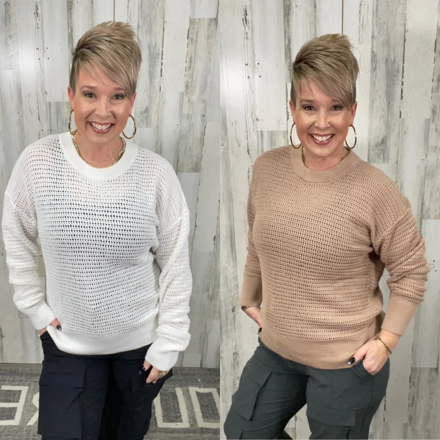 Breezy Crochet Pullover