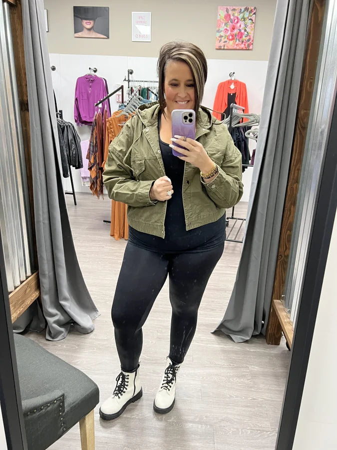 Cropped Utility Jacket